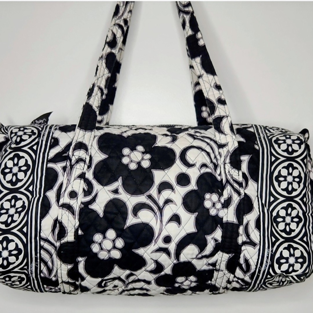 Vera Bradley Black and White Floral Travel Bag